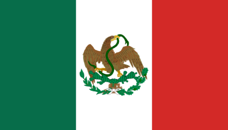 Bandera de México de 1880 a 1916 (Historia de la bandera de México)