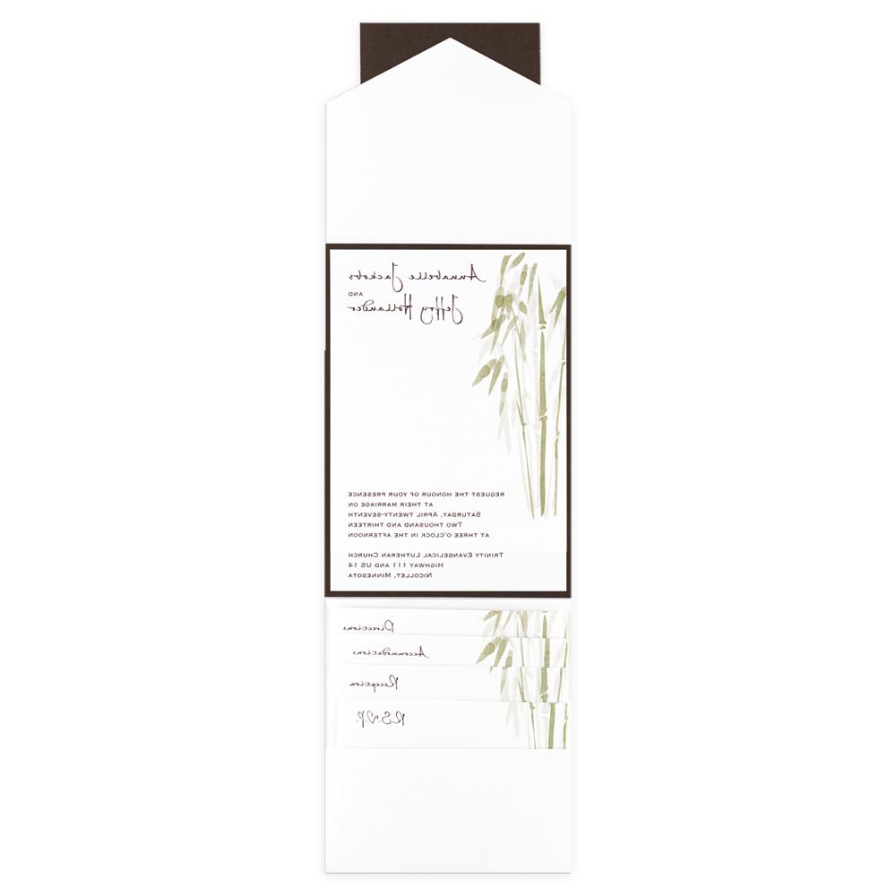 wedding invitation bamboo