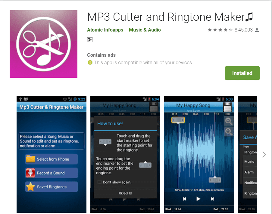 mp3-snijder en ringtone-maker