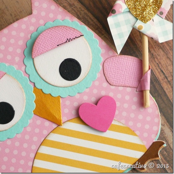 Easel Card con Fustella Gufo e Sizzix Big Shot