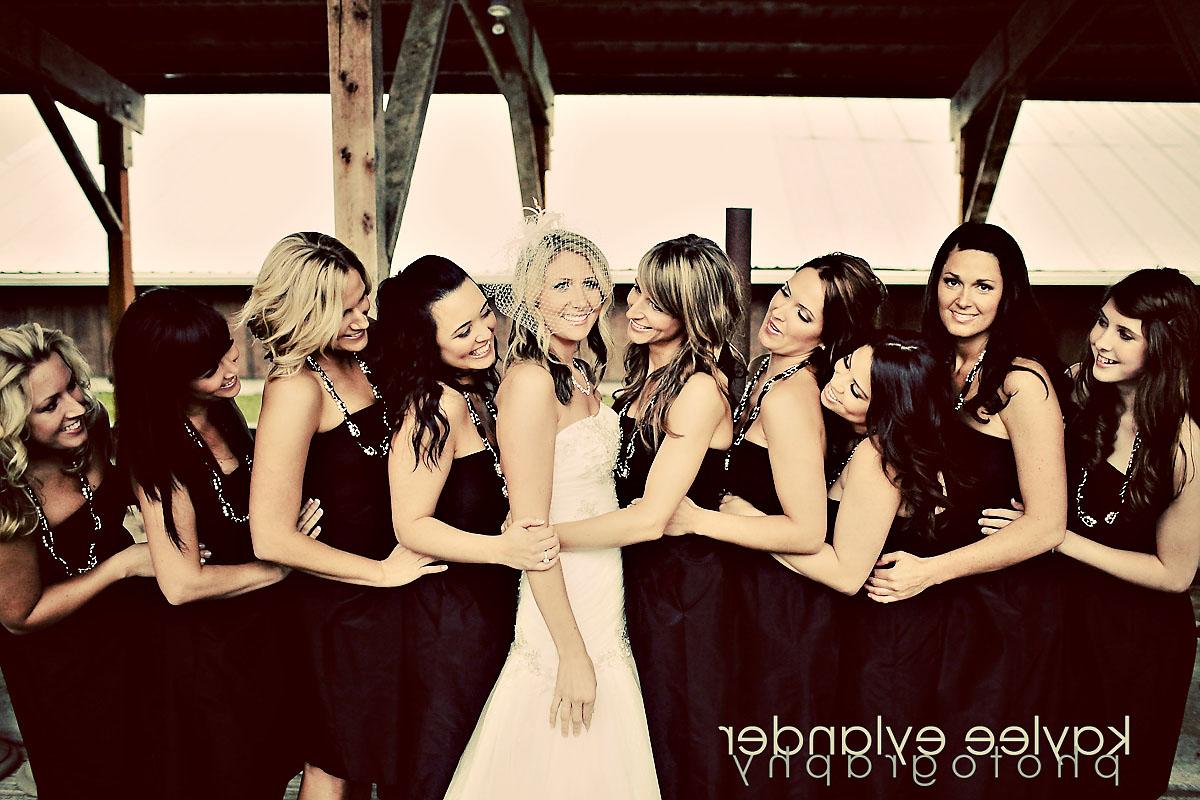 Farm wedding party 14