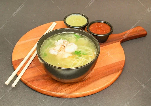 Clear Noodle Soup (Prawns) (Serves 1)