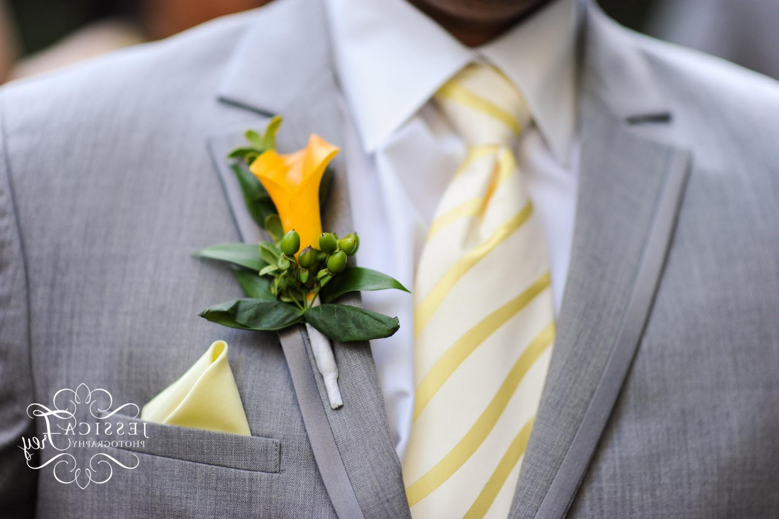 Grey And Yellow Wedding