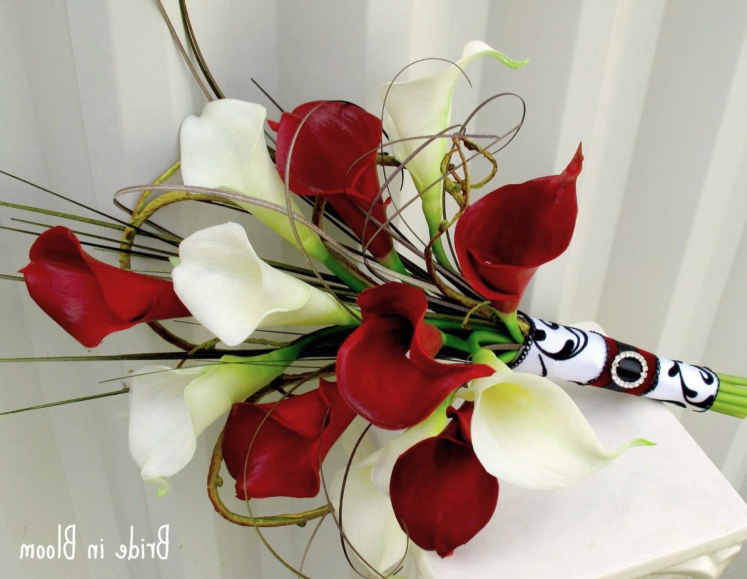 Wedding Bouquet real touch red