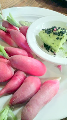 Black Locust Farm French Breakfast Radishes with Preserved Ramp Butter