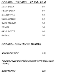 Wild Coast menu 2