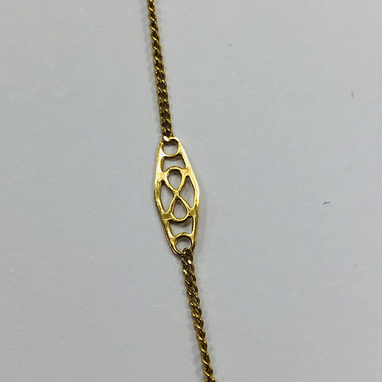 14K Gold Decorative Chain Necklace