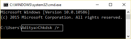 chkdsk 检查磁盘实用程序