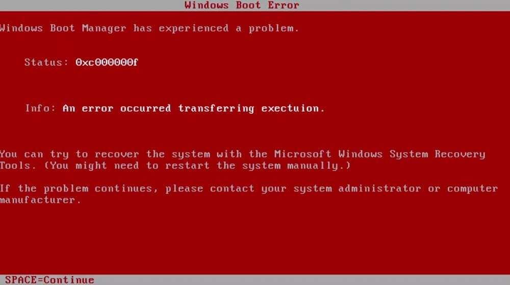 Opravte chybu Red Screen of Death Error (RSOD) ve Windows 10