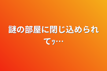 謎の部屋に閉じ込められてｯ…