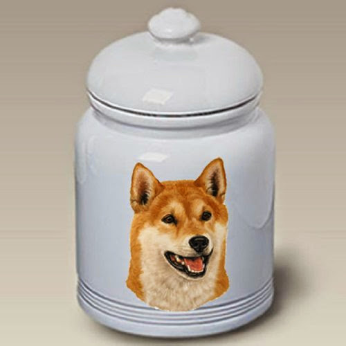  Shiba Inu (Red): Ceramic Treat Jar 10