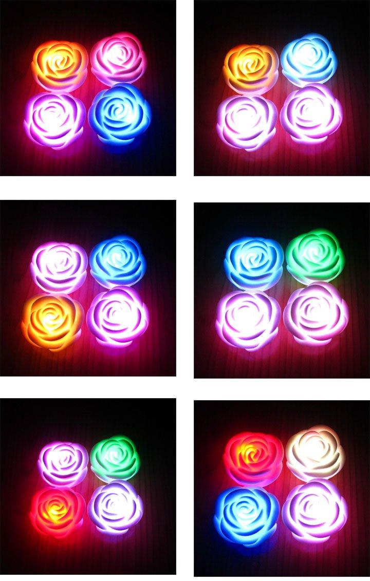 LED ROSE lights,LED color changing rose lamp for wedding decorations