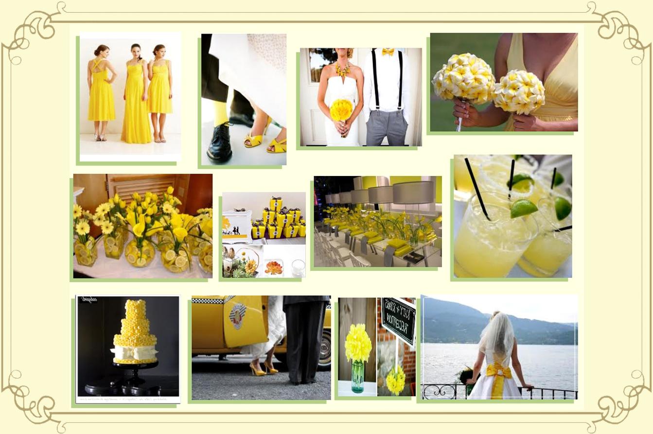 summer wedding colours yellow