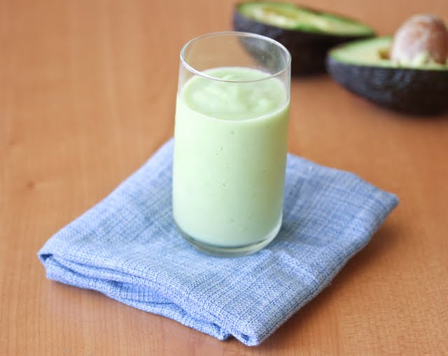 photo of one avocado smoothie