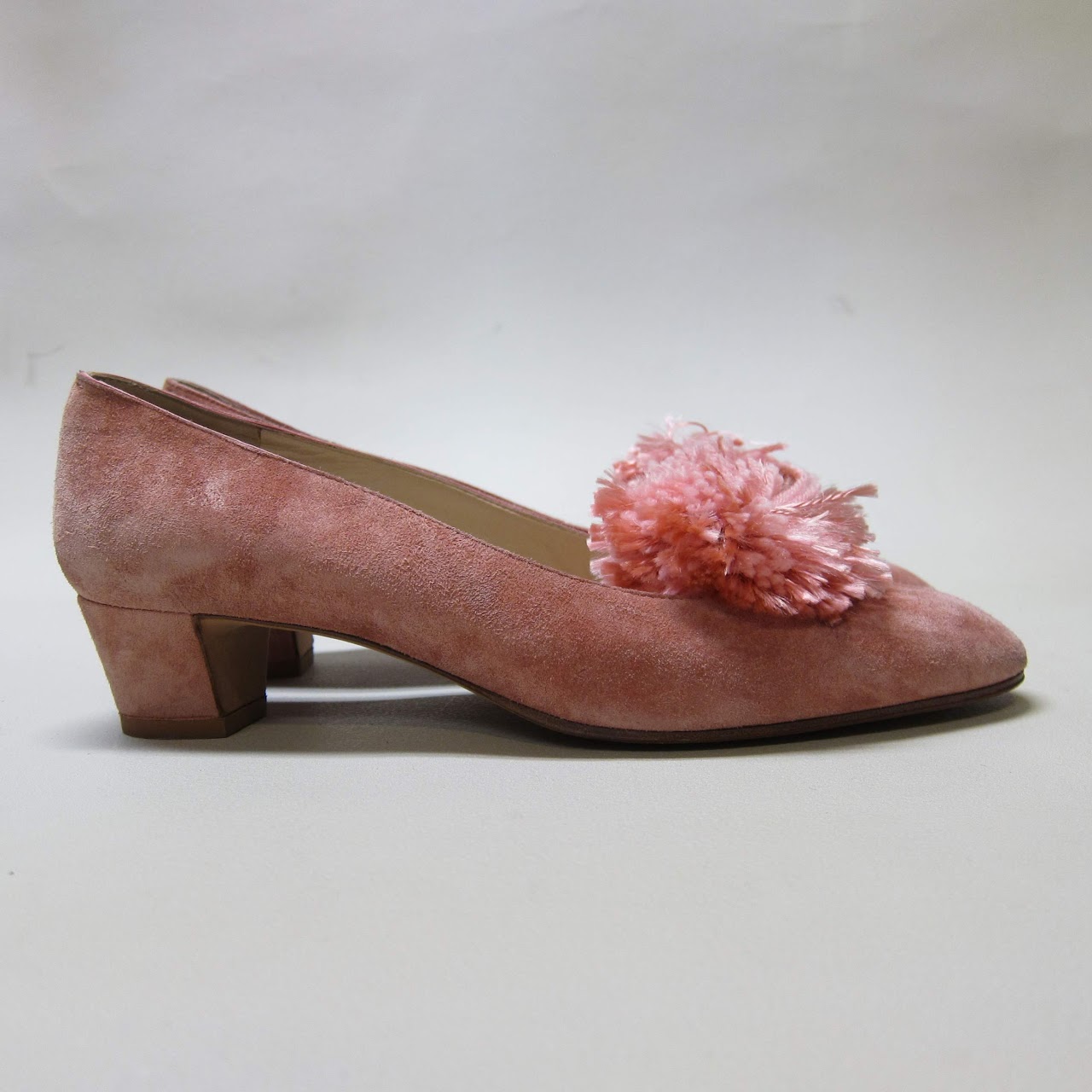 Manolo Blahnik Pom Pom Kitten Heels