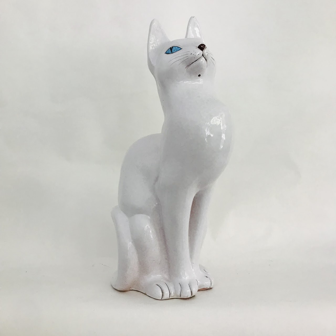 Large Ceramic Italian Cat Statue