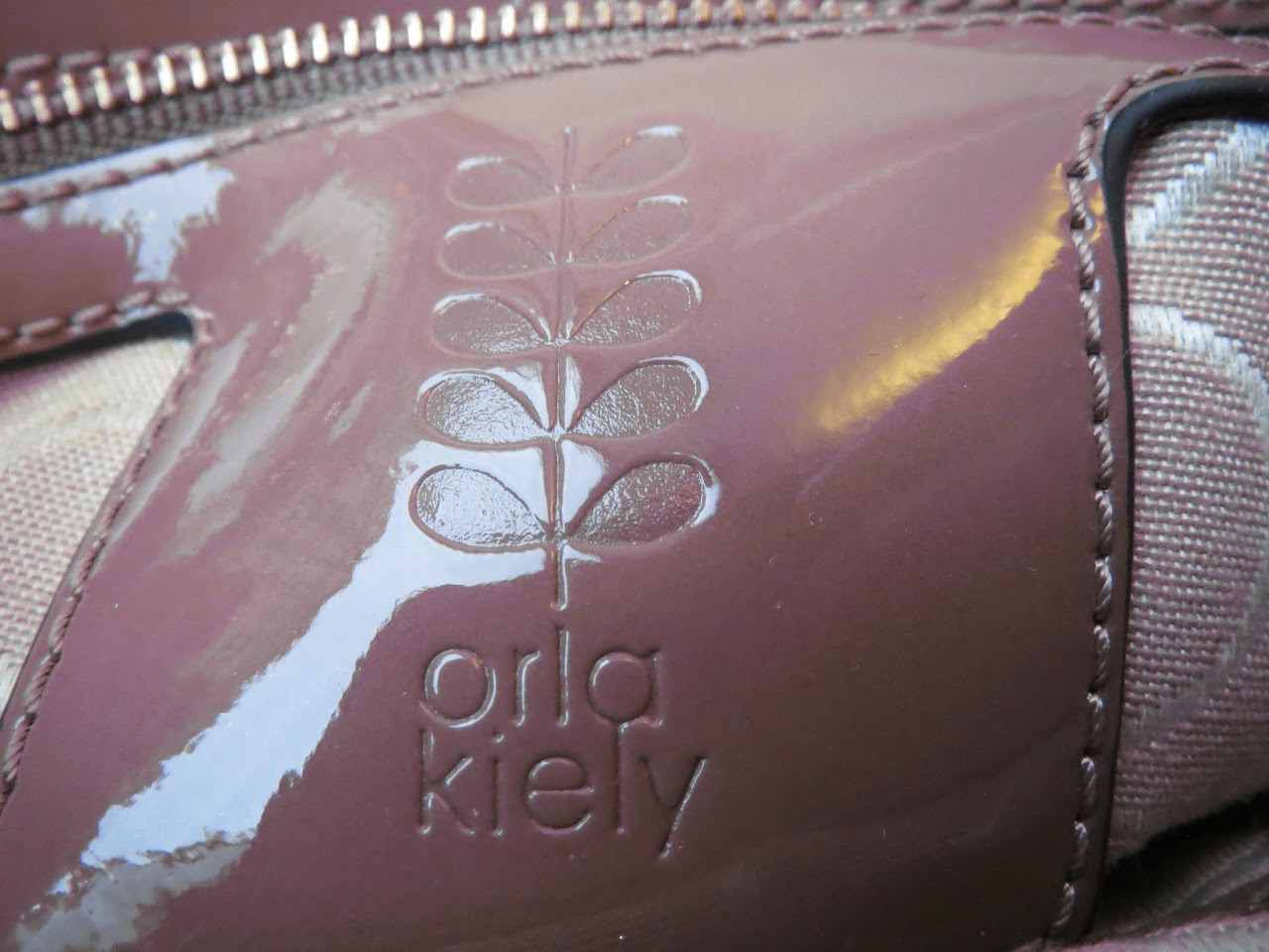 Orla Kiely Patent Leather Shoulder Bag