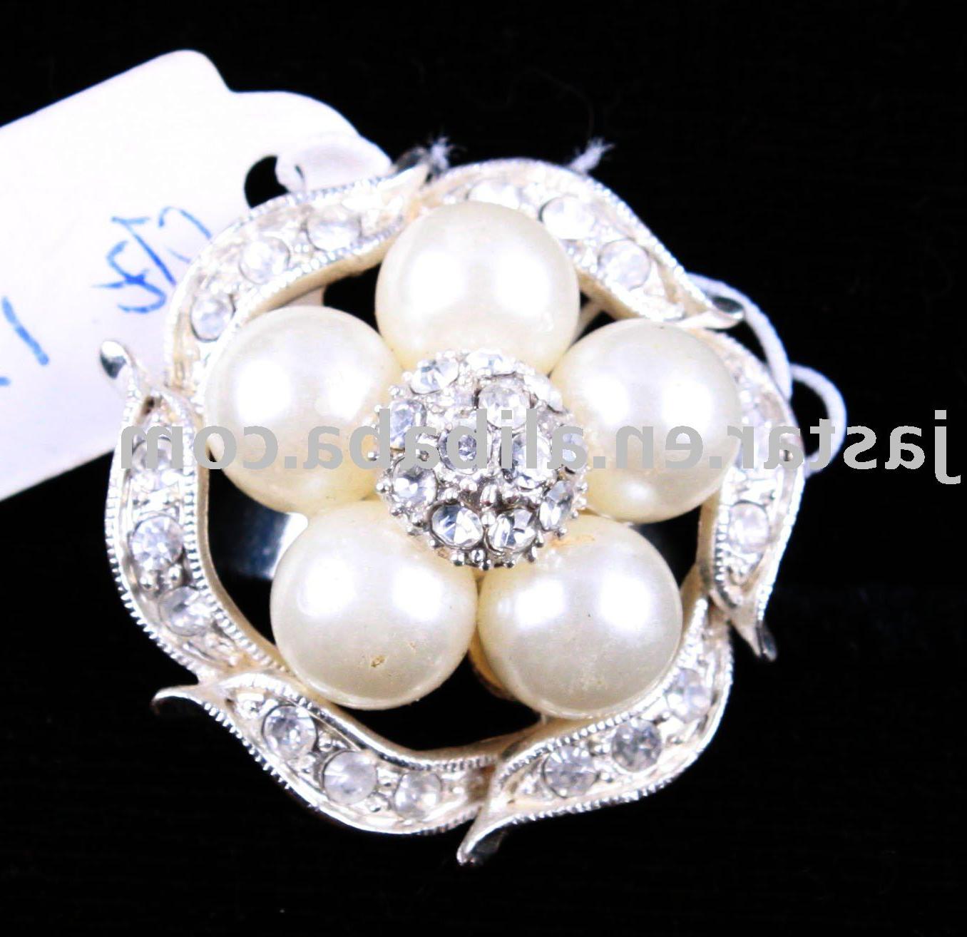 Round Engagement Pearl Rings