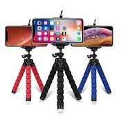 Giá Đỡ Ba Chân Chân Máy Cho Điện Thoại Của Người Giữ Clip Camera Di Động Smartphone Monopod Tripe Đứng Bạch Tuộc Stativ Tripod Mini Cho Điện Thoại