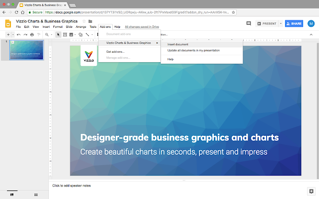Screenshot of Vizzlo – Charts & Business Graphics