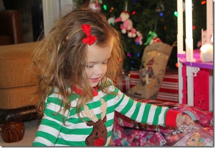 Zoey opening up Santa gifts6