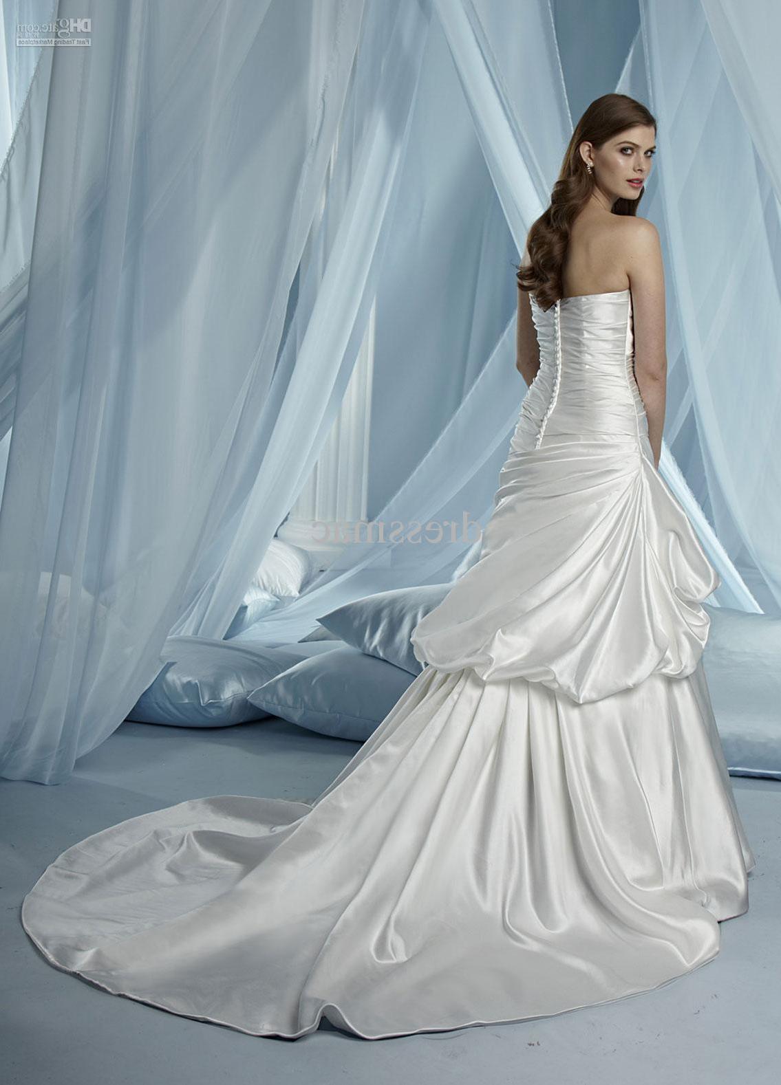 Wholesale - Farrah Sleeveless Strapless Satin Wedding Dress No.297   DHgate.