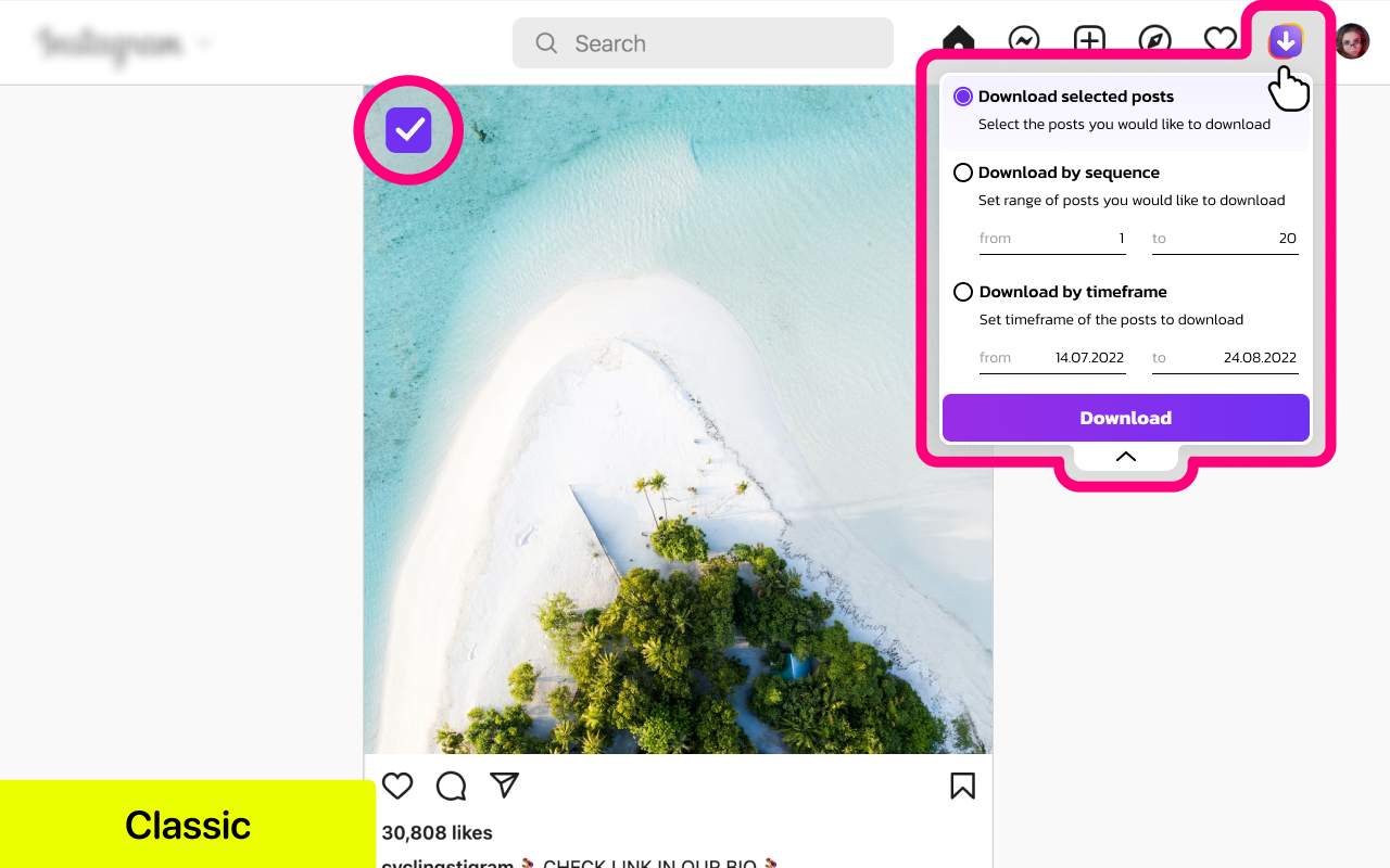 Mass. Downloader for Instagram Preview image 2