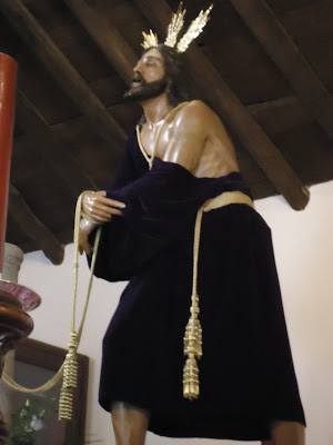 Nuestro Padre Jesús del Silencio Amarrado a la Columna. Foto: Pozoblanco News, las noticias y la actualidad de Pozoblanco (Córdoba), a 1 click. Prohibido su uso y reproducción * www.pozoblanconews.blogspot.com