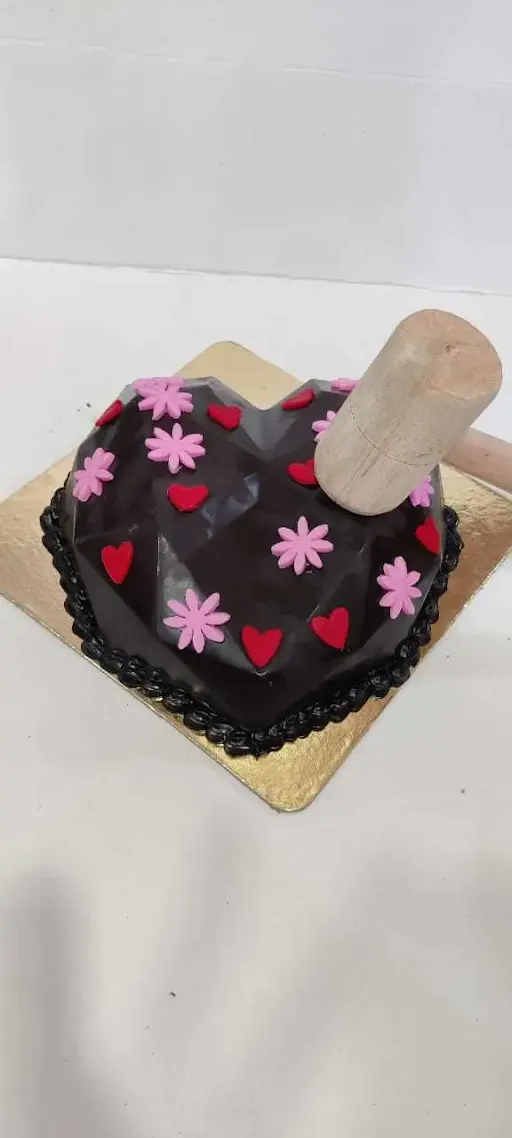 Heart Shape Pinata Cake