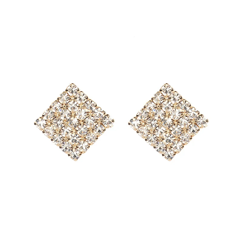 Title 5, Elegantes Pendientes Vintage Cuadrados Plateado...