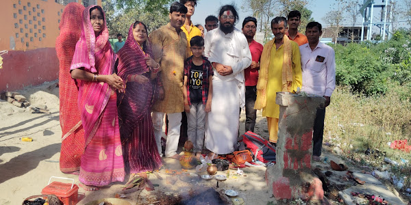 पाटेश्वरी माता मन्दिर पर हवन पूजन के साथ कार्यक्रम हुआ सम्पन्न