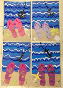 Art with Mr. Giannetto: 2nd Grade Beach Art