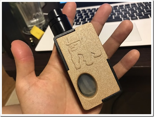 IMG 5696 thumb - 【ウッホウッホ】YiLoong SQ XBOX MOD-03 3D Printed Squonk Mechanical Box Modレビュー！名前が妙に長いスコンカーMOD！ゴリラのマークが可愛いけどその性能は……【ウッホウッホ】