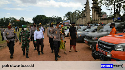 Polres Badung Gelar Apel Kesiapan Operasi Mantap Praja Agung 2020