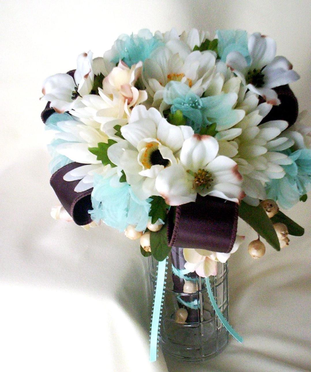 Beach Bridal Bouquet Aqua