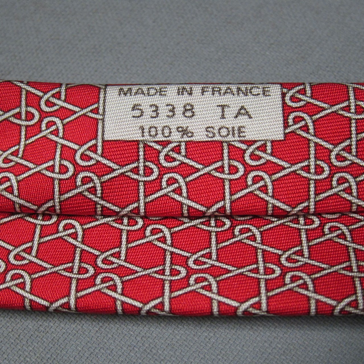 Hermès Red Silk Tie