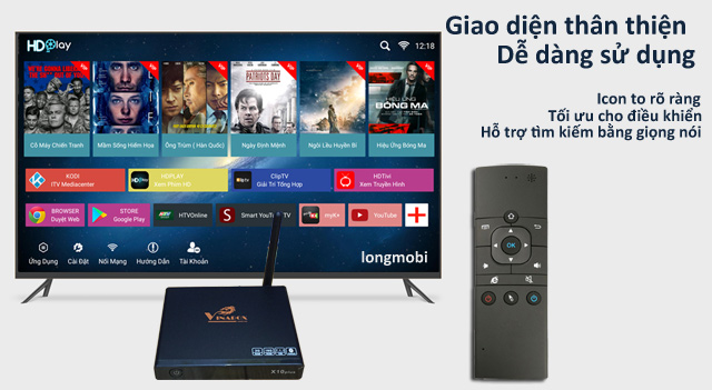 Android tv box vinabox x10 plus 2018