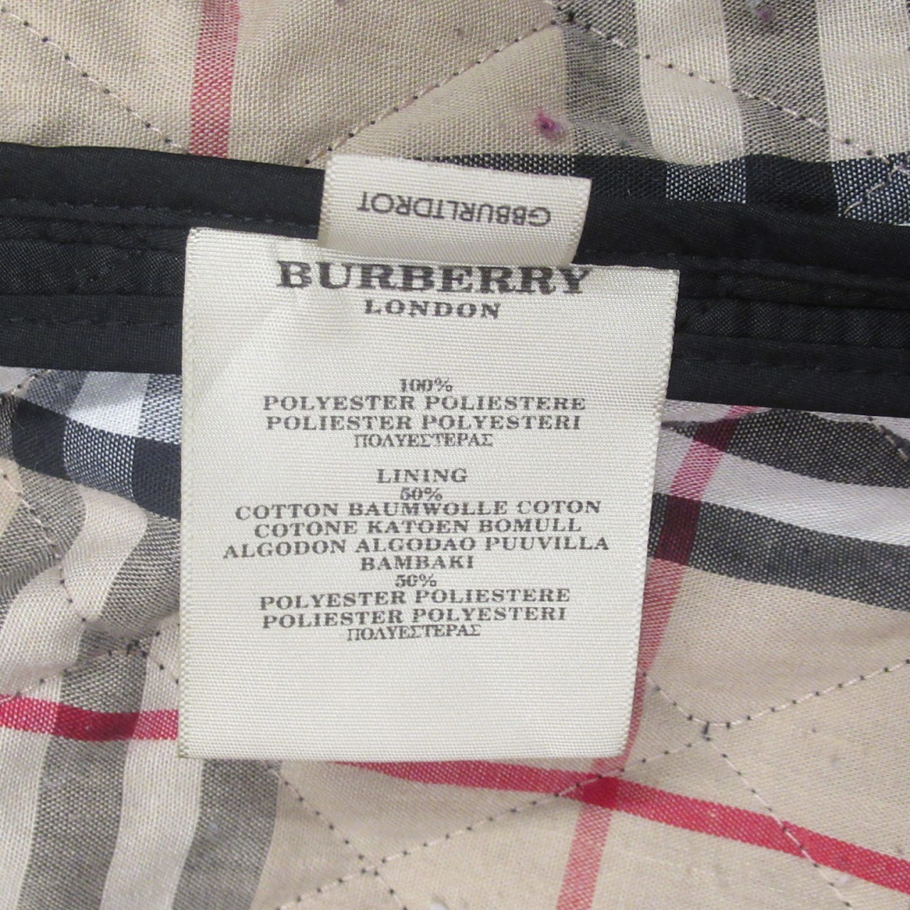 Burberry London Black Quilted Jacket