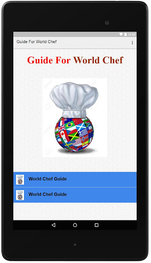 Guide For World Chef