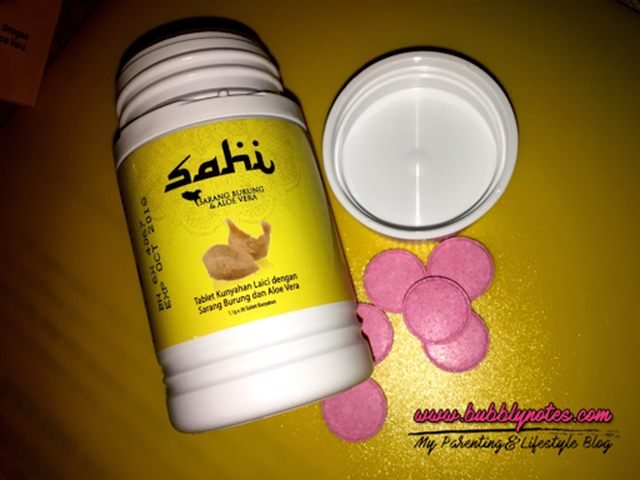 SAHI Tablet Kunyahan SARANG BURUNG Dan ALOEVERA Berperisa Laici 6