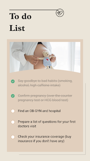 Screenshot Pregnancy App, Baby Tracker