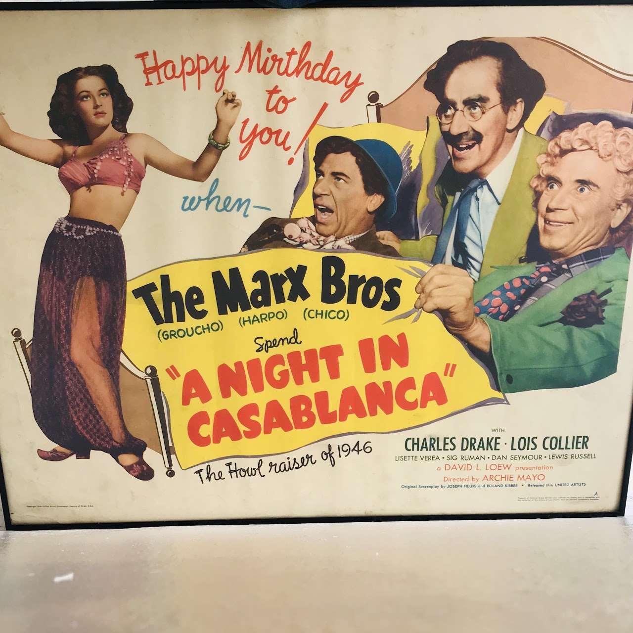 Marx Brothers Original Movie Poster