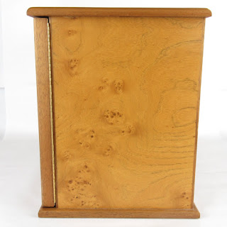 Agresti Large Burl Wood Jewelry Box