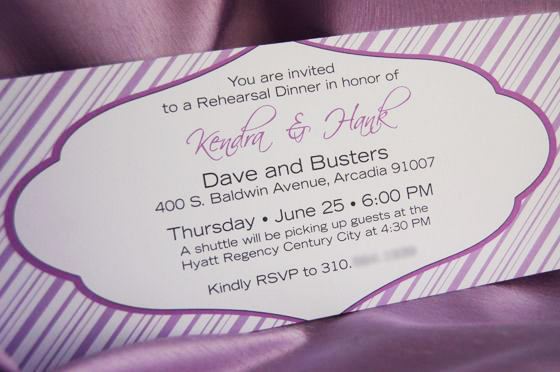 Sample Wording Wedding Rehearsal Dinner Invitations