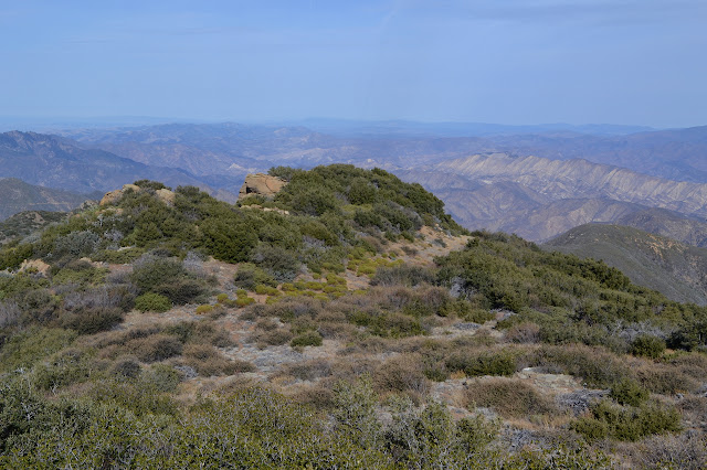 rock outcrop to the northwest of the peak