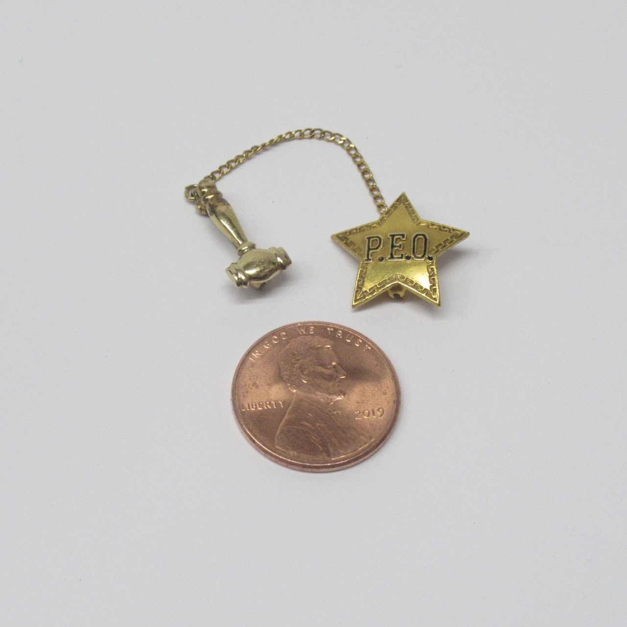 14K & 10K Gold Star & Gavel Pin