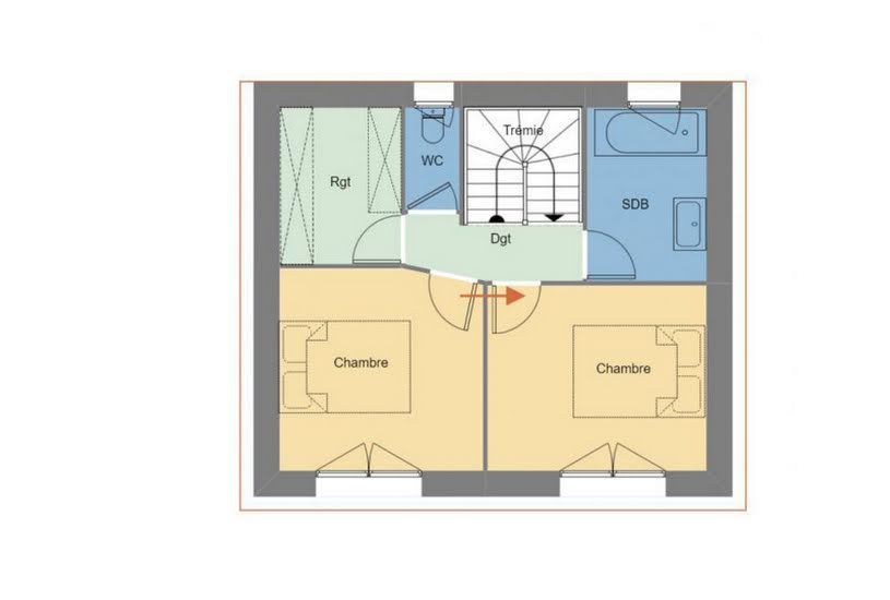  Vente Terrain + Maison - Terrain : 472m² - Maison : 94m² à Plogastel-Saint-Germain (29710) 