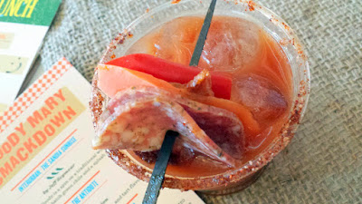 Portland Monthly Country Brunch 2015, Bloody Mary Smackdown entry from Doug Fir with The Antidote, a combination of spicy, smokey, sweet and tart flavors