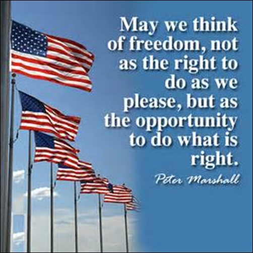 Fourth of July Quote - Peter Marshall