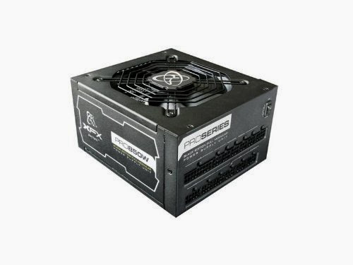  XFX PRO 850W Black Edition Single Rail Power Supply with Full Modular Cables ATX 850 Energy Star Certified Power Supply, P1850BBEFX